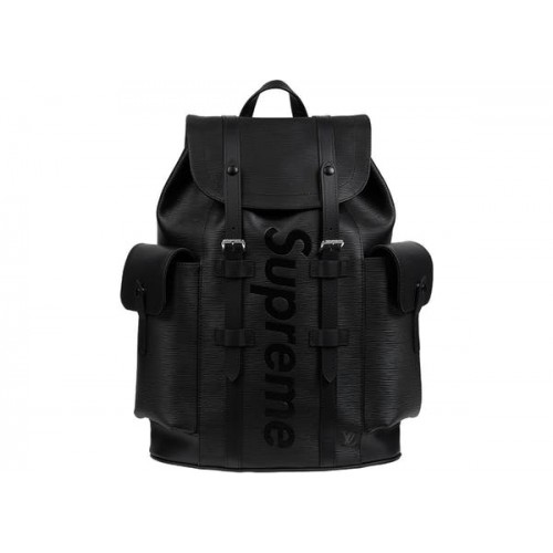 Louis Vuitton x Supreme Christopher Black Backpack [ DOT PERFECT VERSION ] 